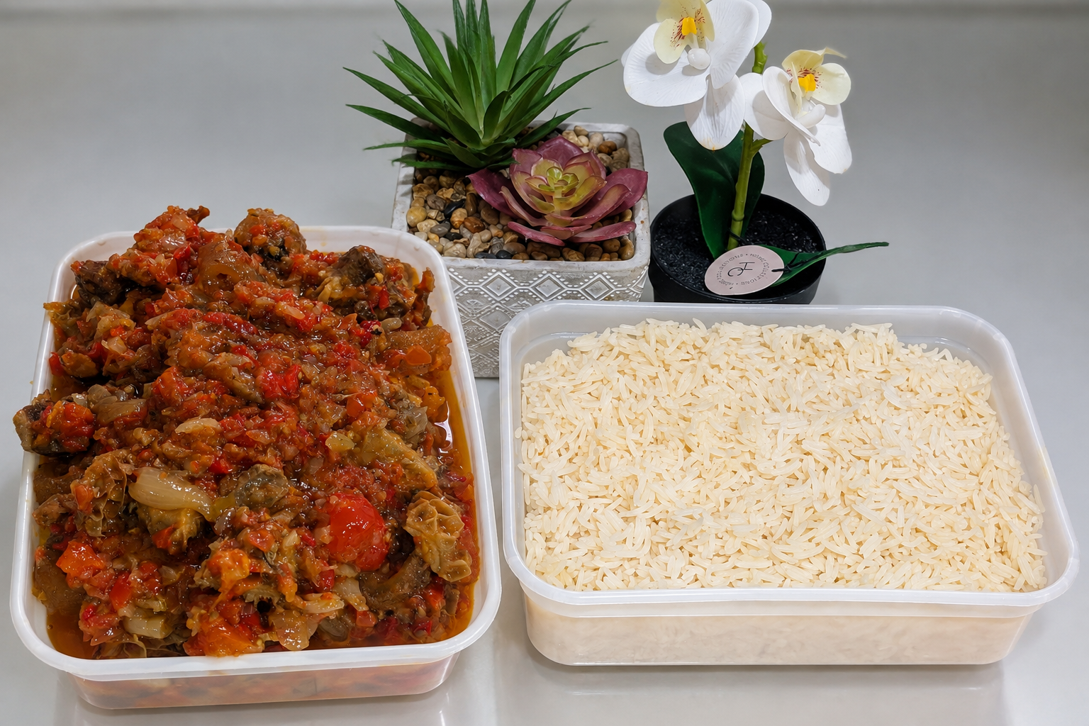 White Rice & Sauce