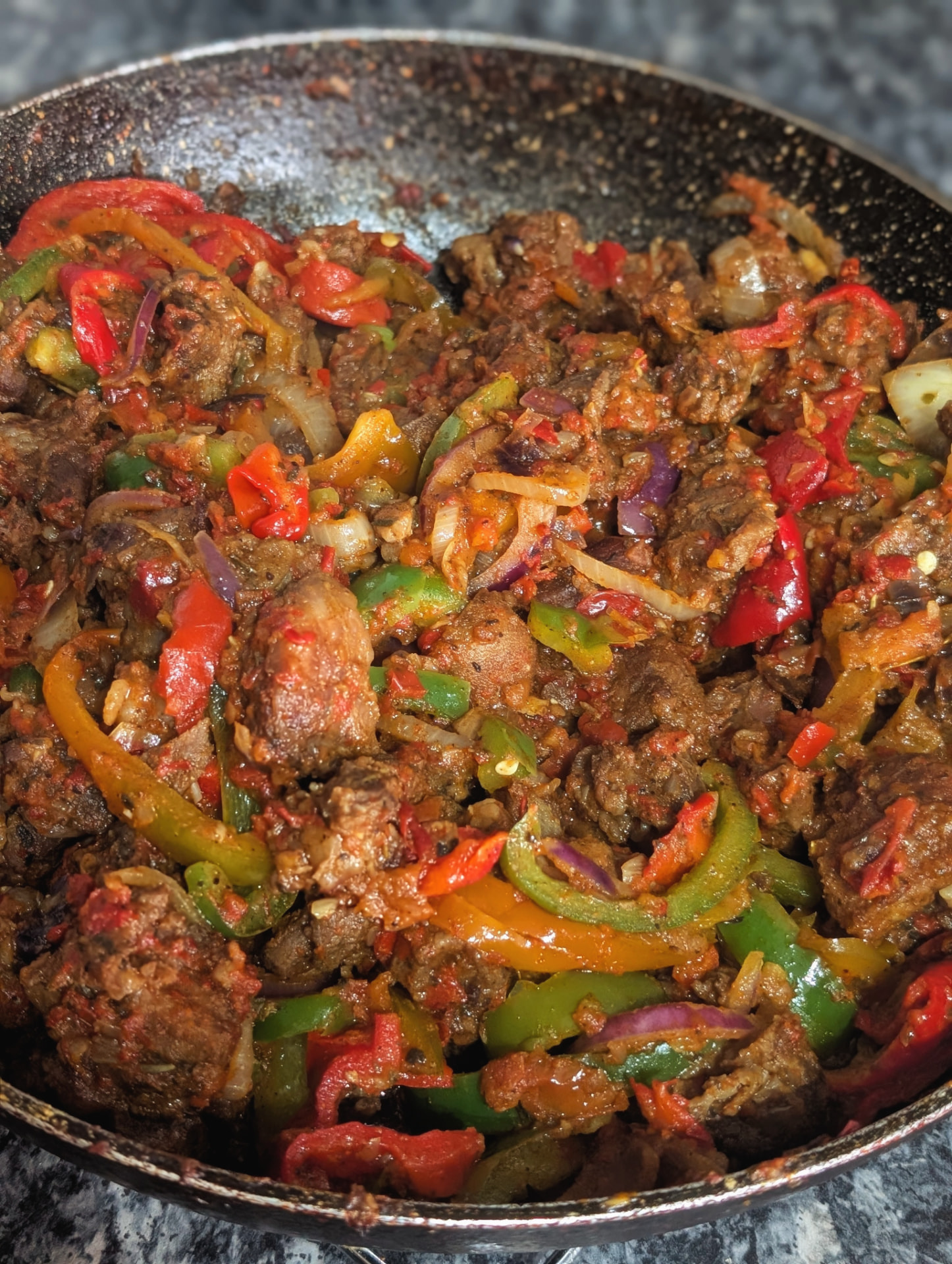 Diced Peppered Goat Meat