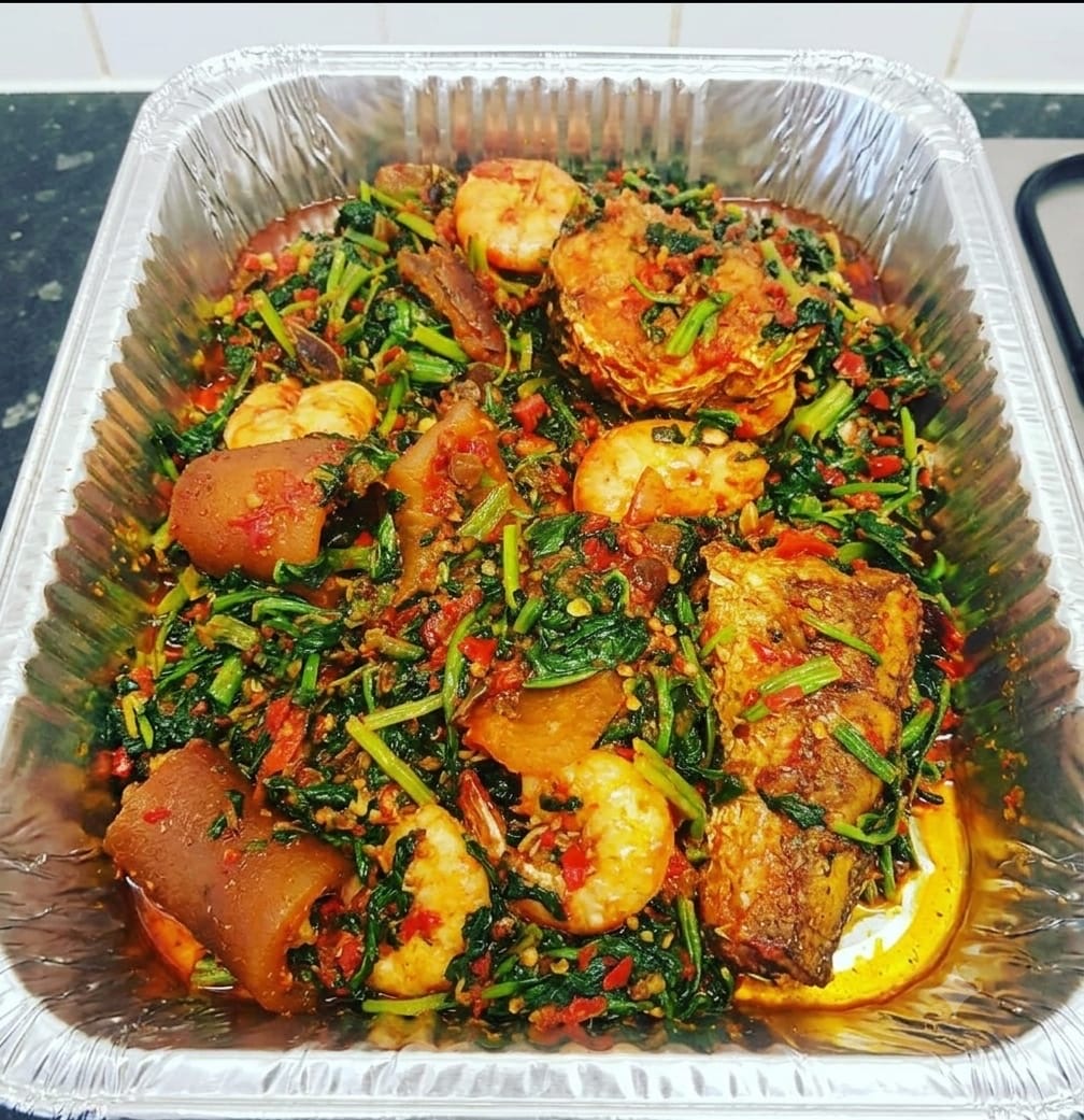 Efo Riro or Egusi — Fish only